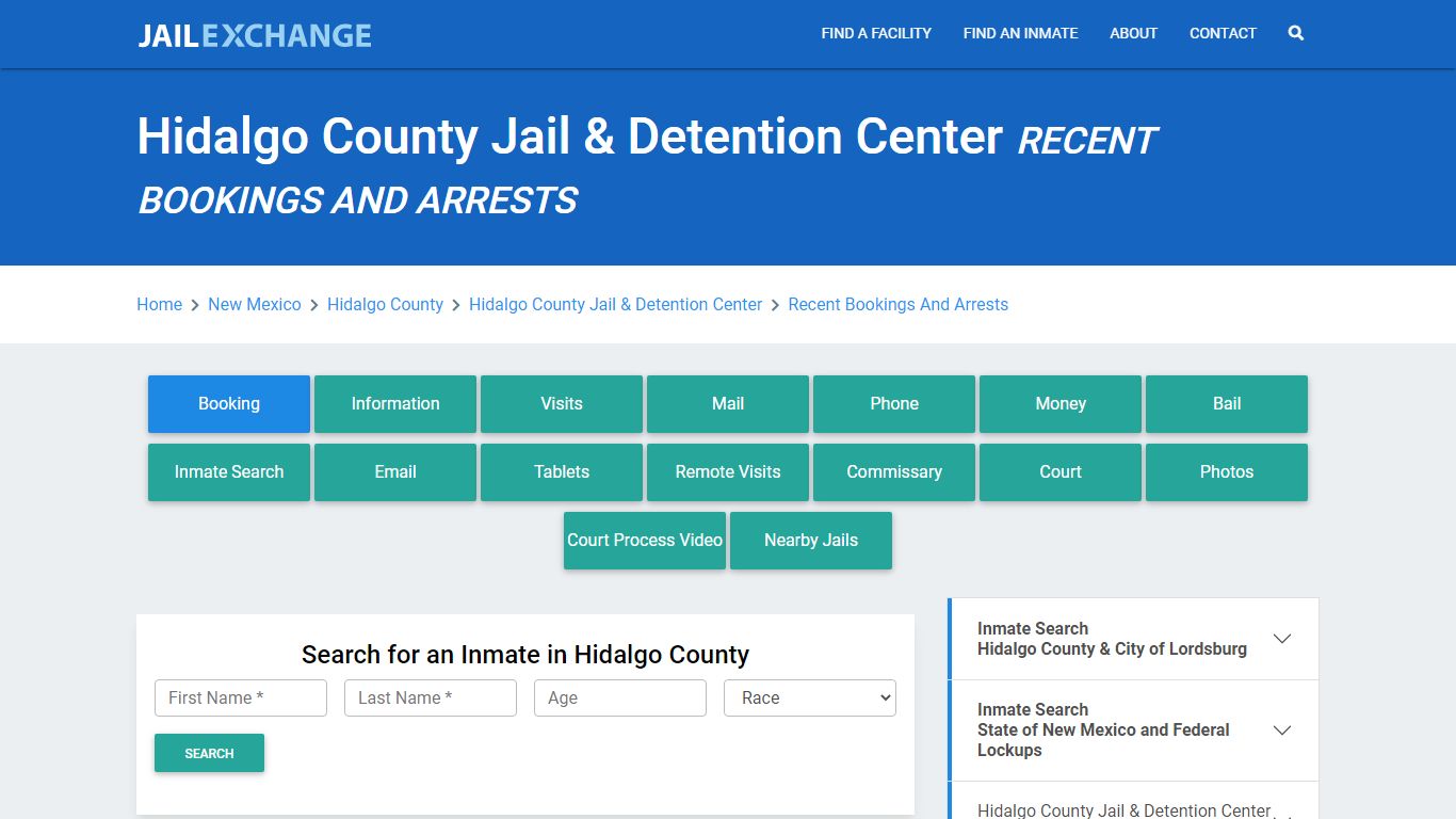 Hidalgo County Jail & Detention Center Recent Bookings And Arrests