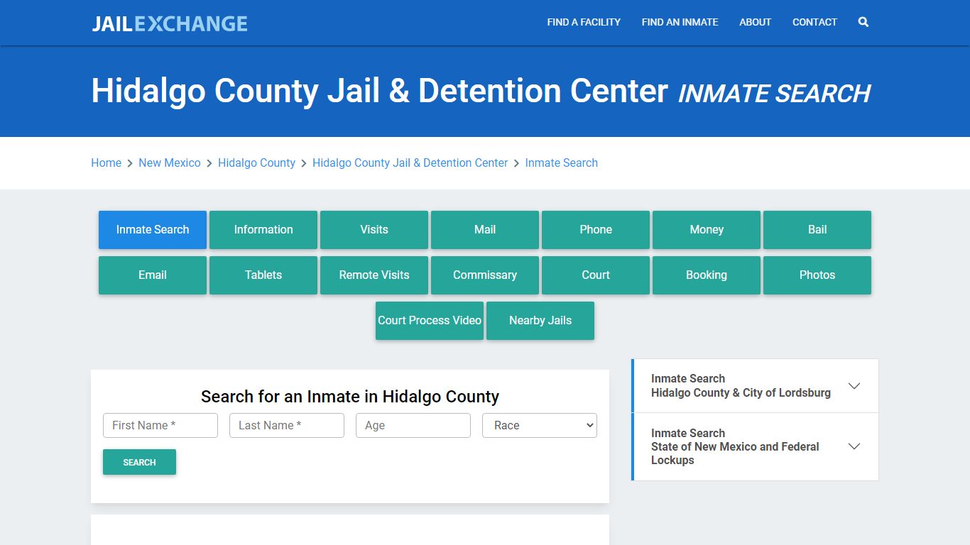 Hidalgo County Jail & Detention Center Inmate Search