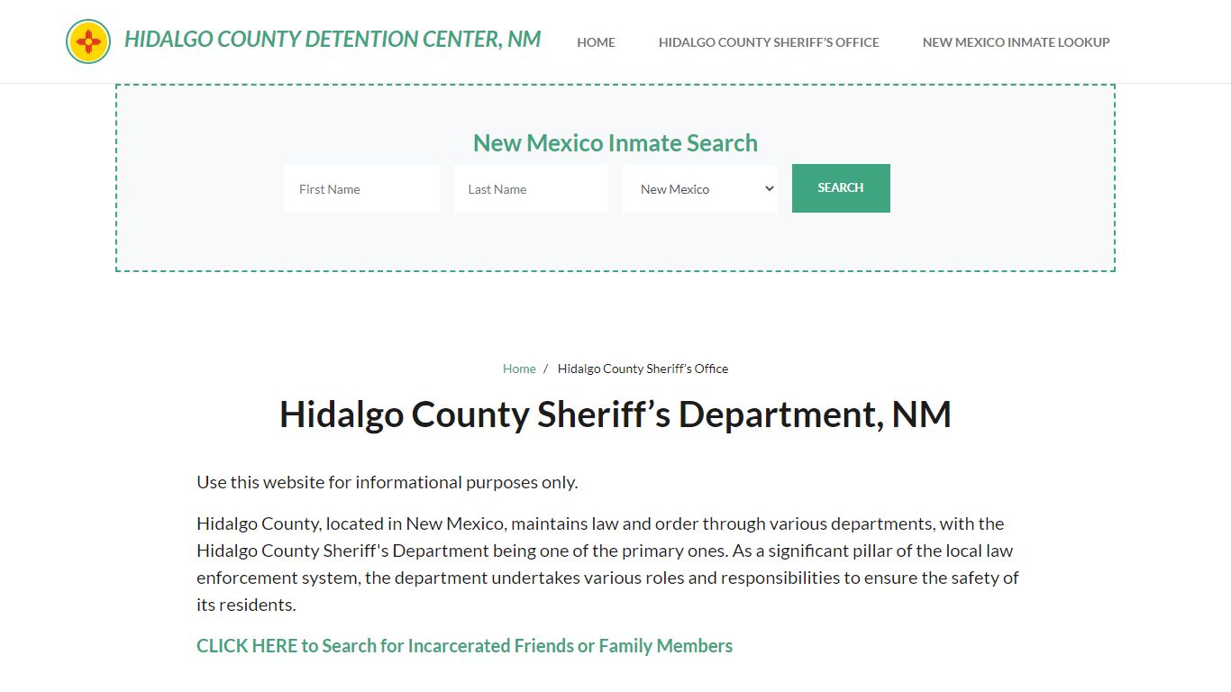 Hidalgo County Sheriff Department, NM Arrests, Warrant Lookup